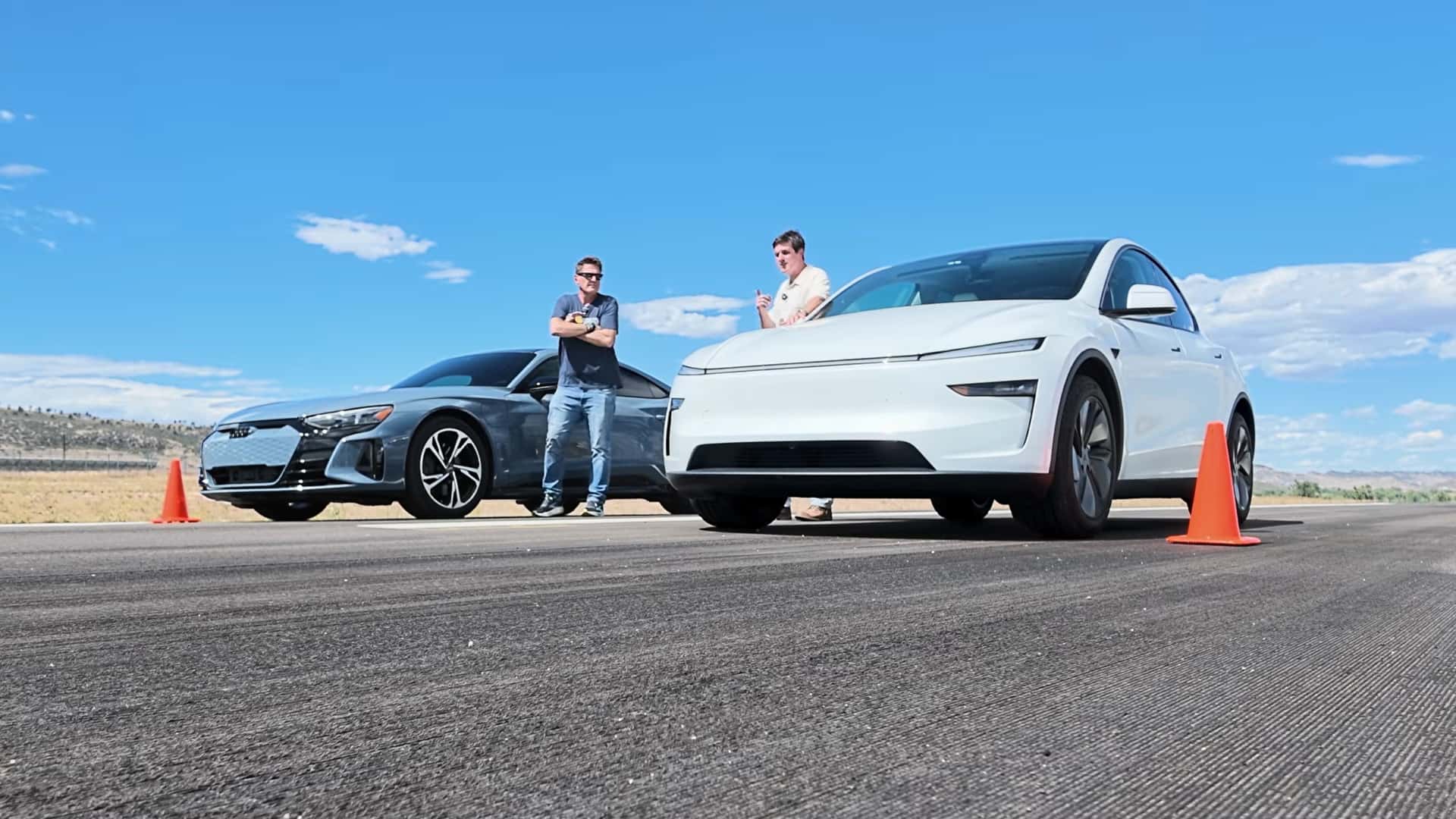 A BMW i8, Tesla Model Y, And Audi E-Tron GT All Drag Race, But The Results Are Closer Than You'd Think
