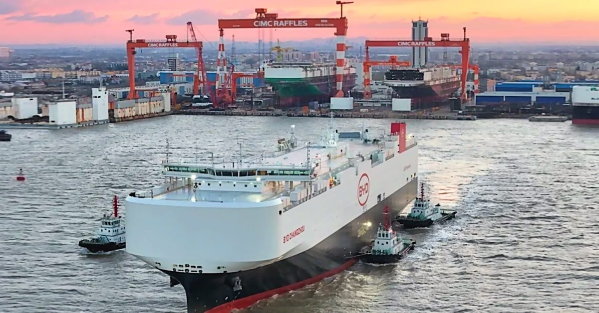 Last year, BYD bought the world’s largest car carrier – they just ordered 10 more