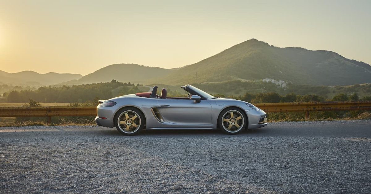 Upcoming electric Porsche Boxster spotted with no camo on Nurburgring